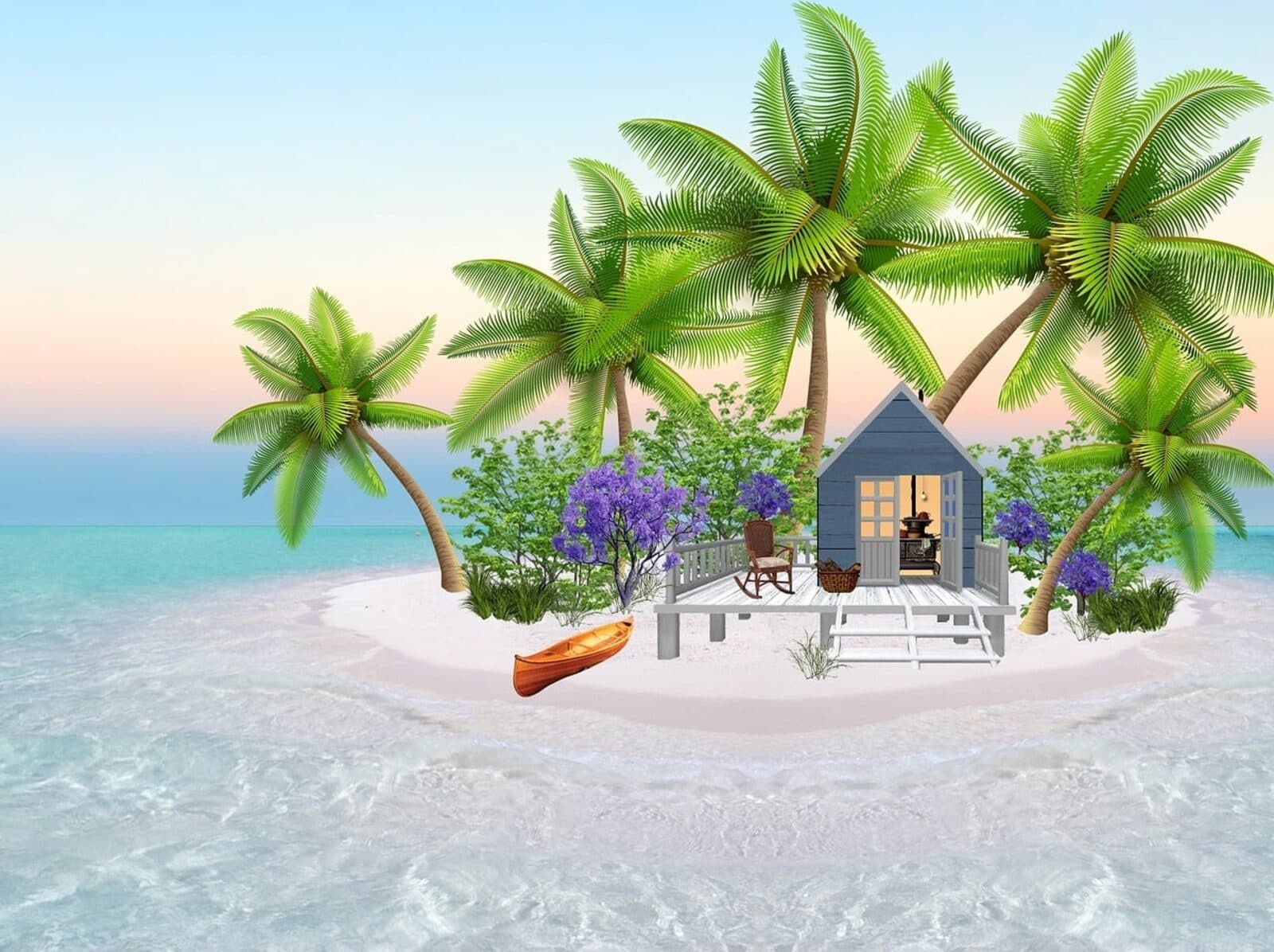 Tropical island symbolizing offshore corporate structures
